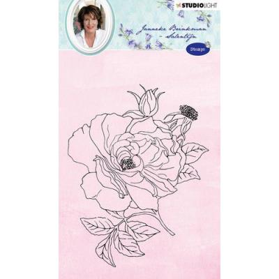 StudioLight Clear Stamp Janneke Brinkman Blumen Nr. 11 - Rose